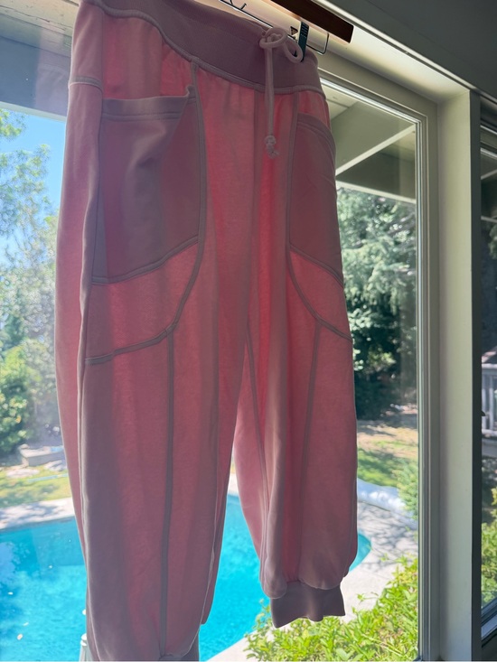 Free People Pants - Free People Pink Drawstring Jogger Pants NWT